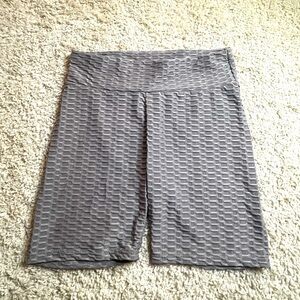 TIK TOK WAFFLE LEGGING SHORTS GREY